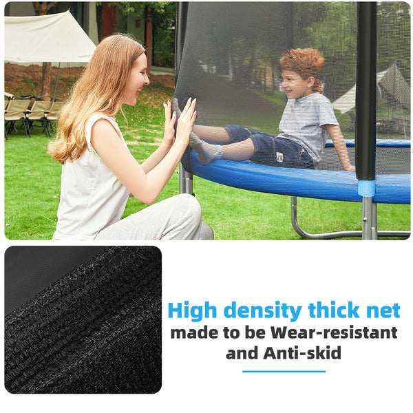 UPGO 8 FT Trampoline - Recreational Trampoline for Family 330 LBS Weight Capacity,Outdoor Trampoline with Safety Enclosure Net,Best Gift for Kids