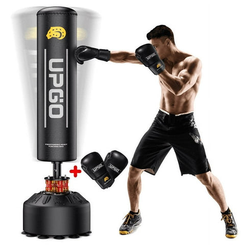 UPGO Freestanding Punching Bag Heavy Boxing Bag with Suction Cup Base for Adult Youth Kids, Best Gift