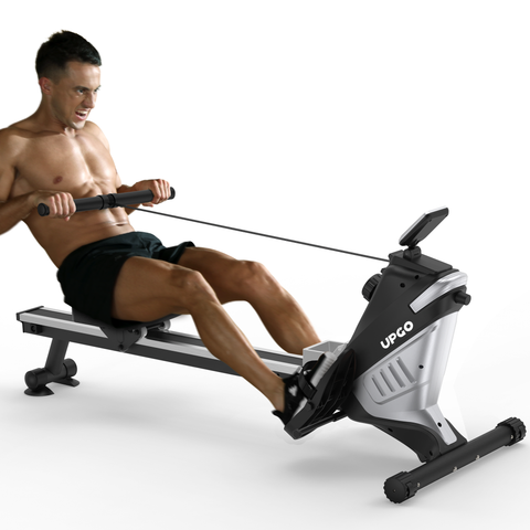 Upgo Magnetic Rowing Machine,White