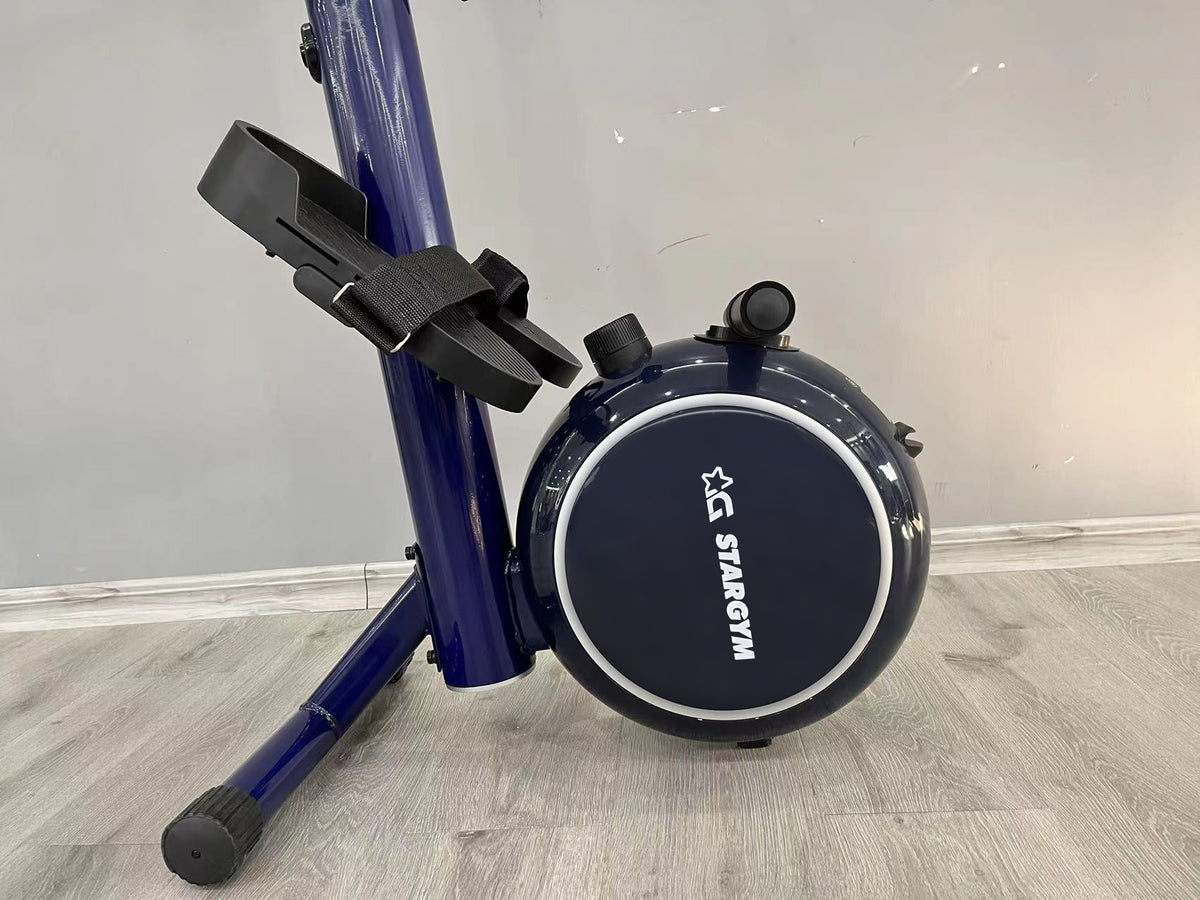 Retractable Rowing Machine STARGYM Rowing Machine for Home Use,Navy blue slide retractable rowing ...