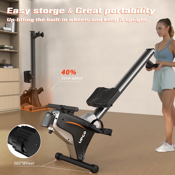 Rowing Machine Black Rower – UPGO FITNESS